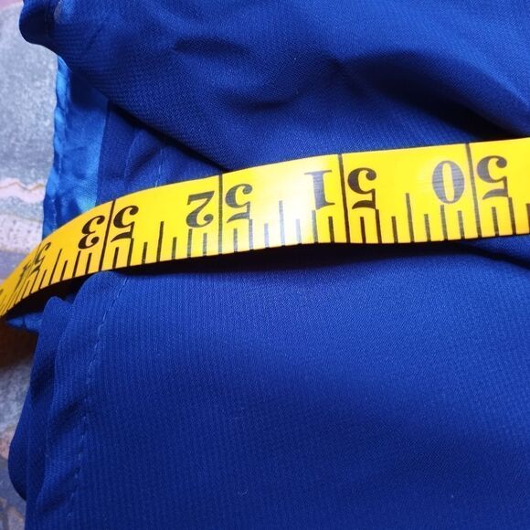 May Qeen Couture 12 NavyBlue Maxi Lined Embroidery Top Strapless Women's Dress. - Picture 10 of 12